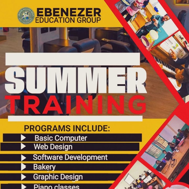 EbenezerEducat3's tweet image. 🚀 Don’t let summer slip through your fingers! Join Ebenezer Education Group’s Summer Training: Basic Computer, Web Design,Software Dev,Graphic Design,Bakery,Piano &amp;amp; English
📅 1 July -31 Aug2026
💰10,000FRS/month per program  
🕹️ CMPJ Aviation,Nkomgsamba II  
📞678332504 #Summer