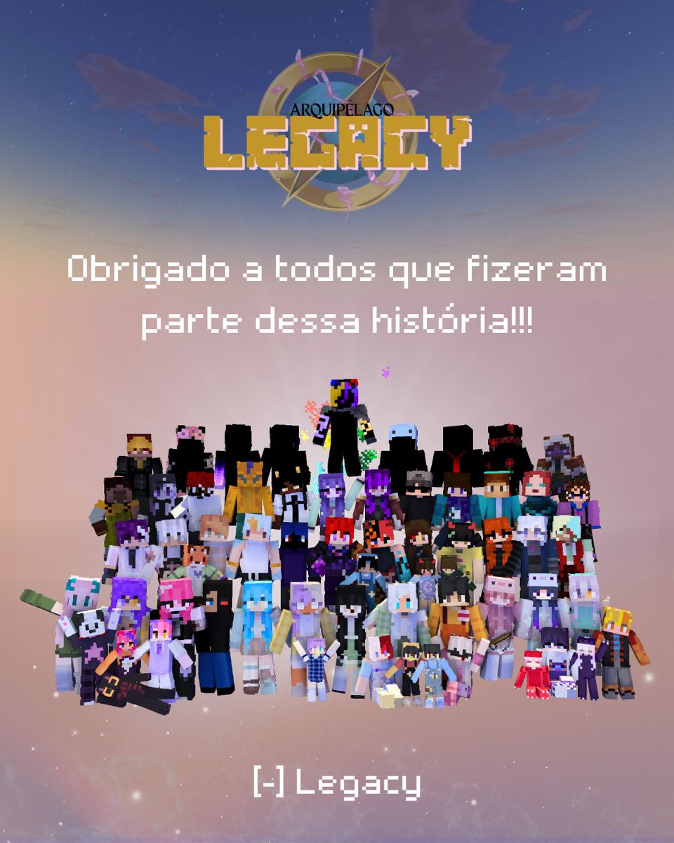 ArqLegacy's tweet photo. Arquipélago Legacy chegou ao fim, obrigado Descendentes por fazerem parte desse projeto e nos vemos em breve!!!

arte: @limasantos_gab (sem IA) https://t.co/hvYGpRs9Yu