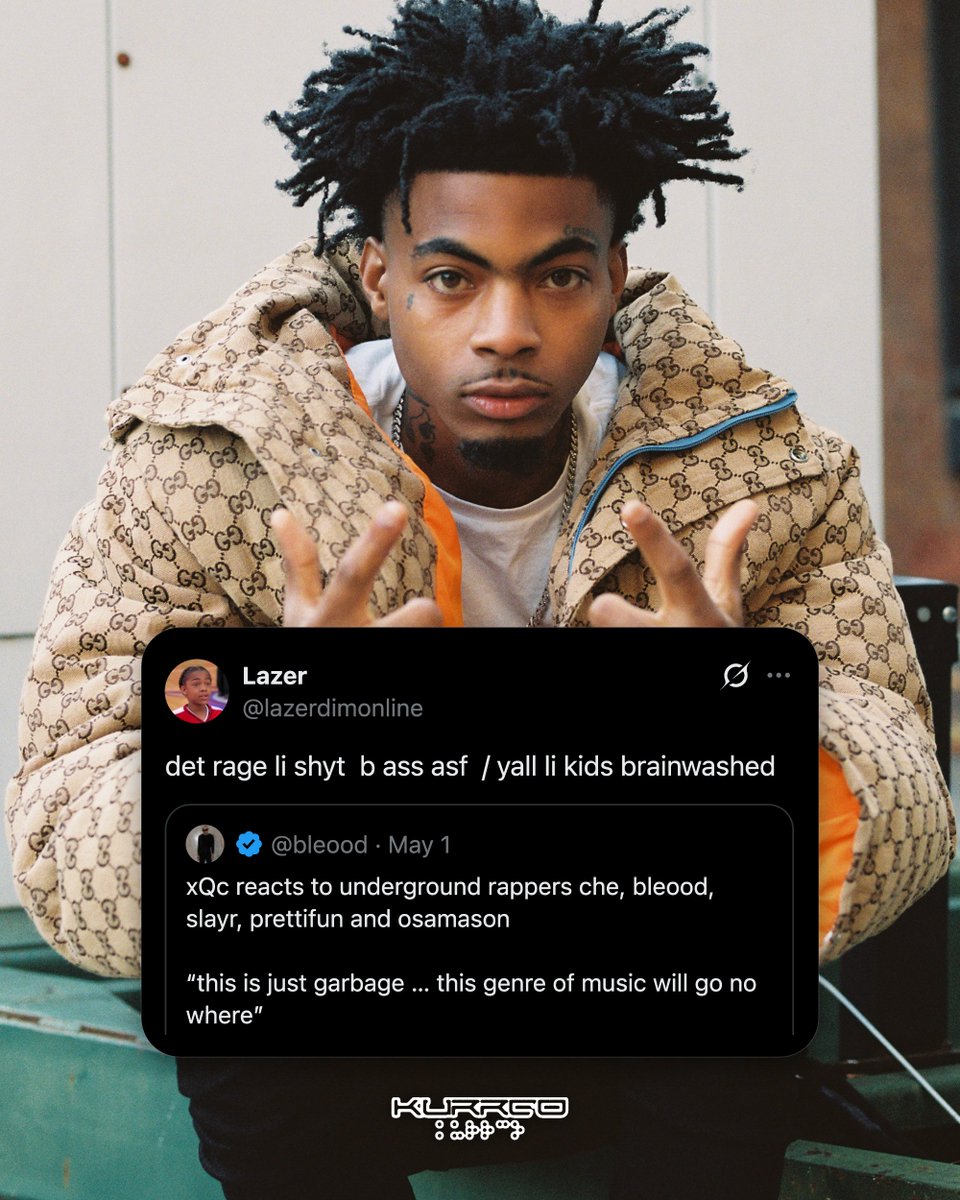 Lazer Dim 700 shares his thoughts on the current "rage" scene in hip-hop:

"det rage li shyt  b ass asf  / yall li kids brainwashed"