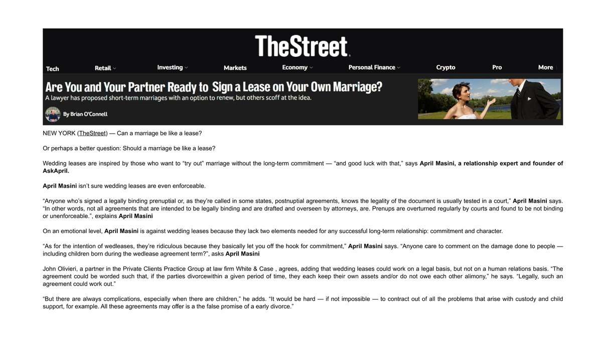 April Masini IS 'Ask April' tweet media
