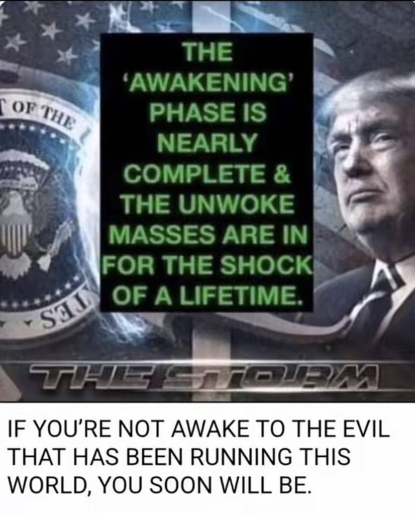 JfkisbackonX's tweet photo. IF YOU'RE NOT AWAKE TO THE EVIL THAT HAS BEEN RUNNING THIS WORLD, YOU SOON WILL BE. https://t.co/jcm7uGe0Hr