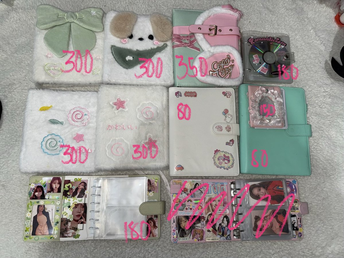 wts/lfb - repriced

🌷 collbook and binders

       check pics for price

- payo/3days dop
- dm condi, x sensi

- rcbyt kpopshoppeu28.carrd.co 

🏷️ : 4p 2p 1p fromis_9 jisun green ribbon dog pink white coquette binder