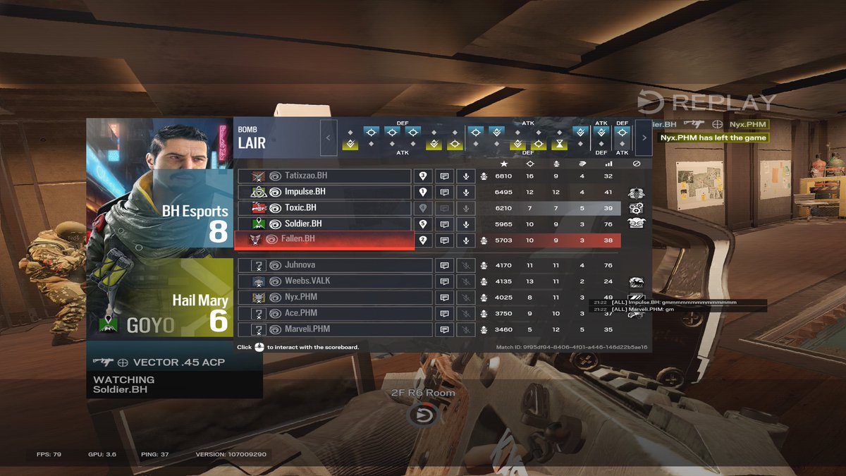 ImpulseR6S's tweet photo. ABSOLUTE SLUGFEST of a match. Good comeback for the second map. GGz @MarveliDemon @Nyx_r6 @Weebs_R6 

we go 2-2 in PRL with next game being a playoff qual bo3 https://t.co/8ny803hCEY