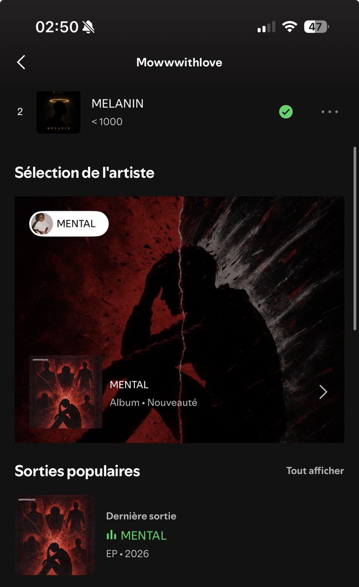 mowwwithlove's tweet image. MENTAL — out now.
this is what overthinking sounds like.

listen on spotify: open.spotify.com/album/7bRpRVvx…

#mental #spotify #newmusic #darkvibes #indieartist #mowwwithlove #distrokid