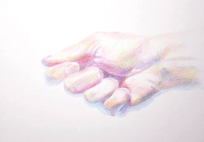 ←これが →こうなる (色鉛筆)