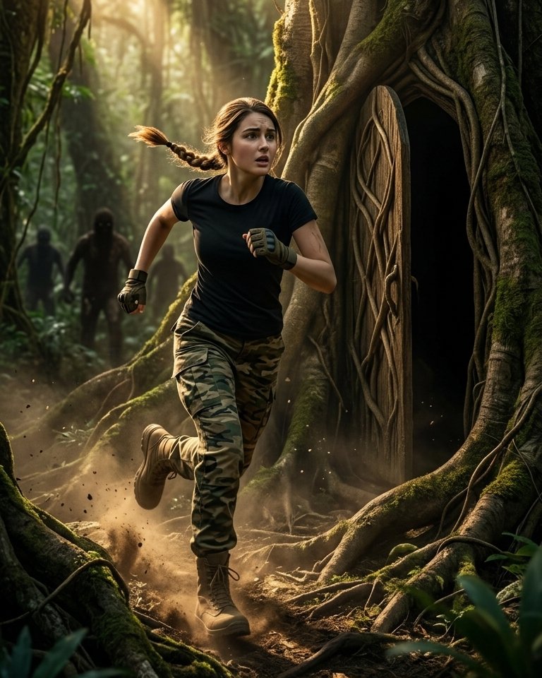 tervora's tweet image. She knew where to run.

Hidden in the roots… a door.
Behind her… something closer.

No time to hesitate.

#Tervora #Survival #HiddenArchitecture #Suspense