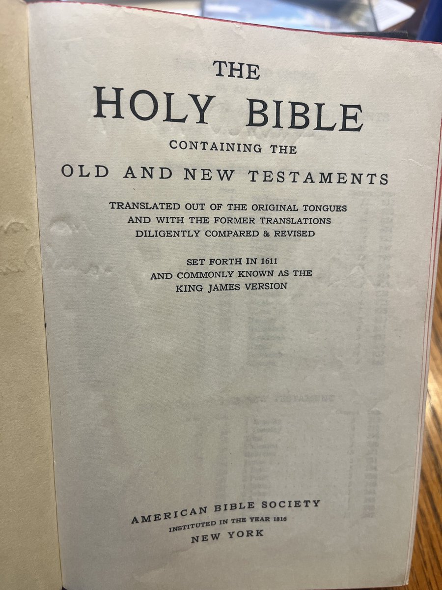 joeconsford's tweet photo. 415th Birthday of the KJV!  I am having this old Bible rebound for my Church carry Bible. https://t.co/rk3xbVE3xb