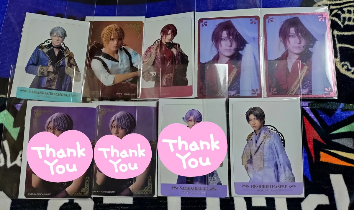amuari64's tweet photo. 【 買取:ミュージカル刀剣乱舞:刀ミュ 
静かなる夜半の寝覚め:円盤:特典】

【譲】2000〜2500円
+画像のブロマイド、カードお好きなもの1点

【求】円盤特典青江5点纏めて

買取させて頂ける方に1点無償で画像のグッズの中からお好きなものをお渡しさせて頂ければと思います。 https://t.co/EK95OD9PbV