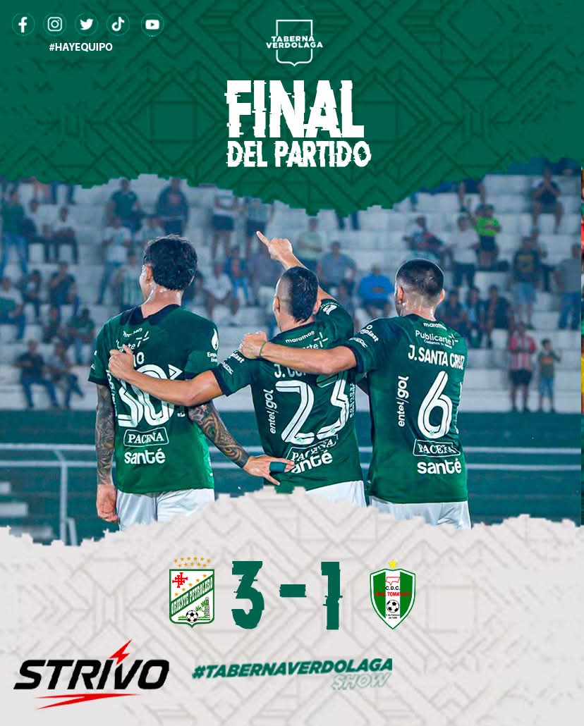 ORIENTE SE HIZO RESPETAR

El refinero volvió a ganar y lo hizo de forma contundente, 3 a 1 ante un pobre Tomayapo, los dirigidos por Gonzalez van escalando en la tabla de posiciones y reafirman un buen inicio de local, con 3 victorias.