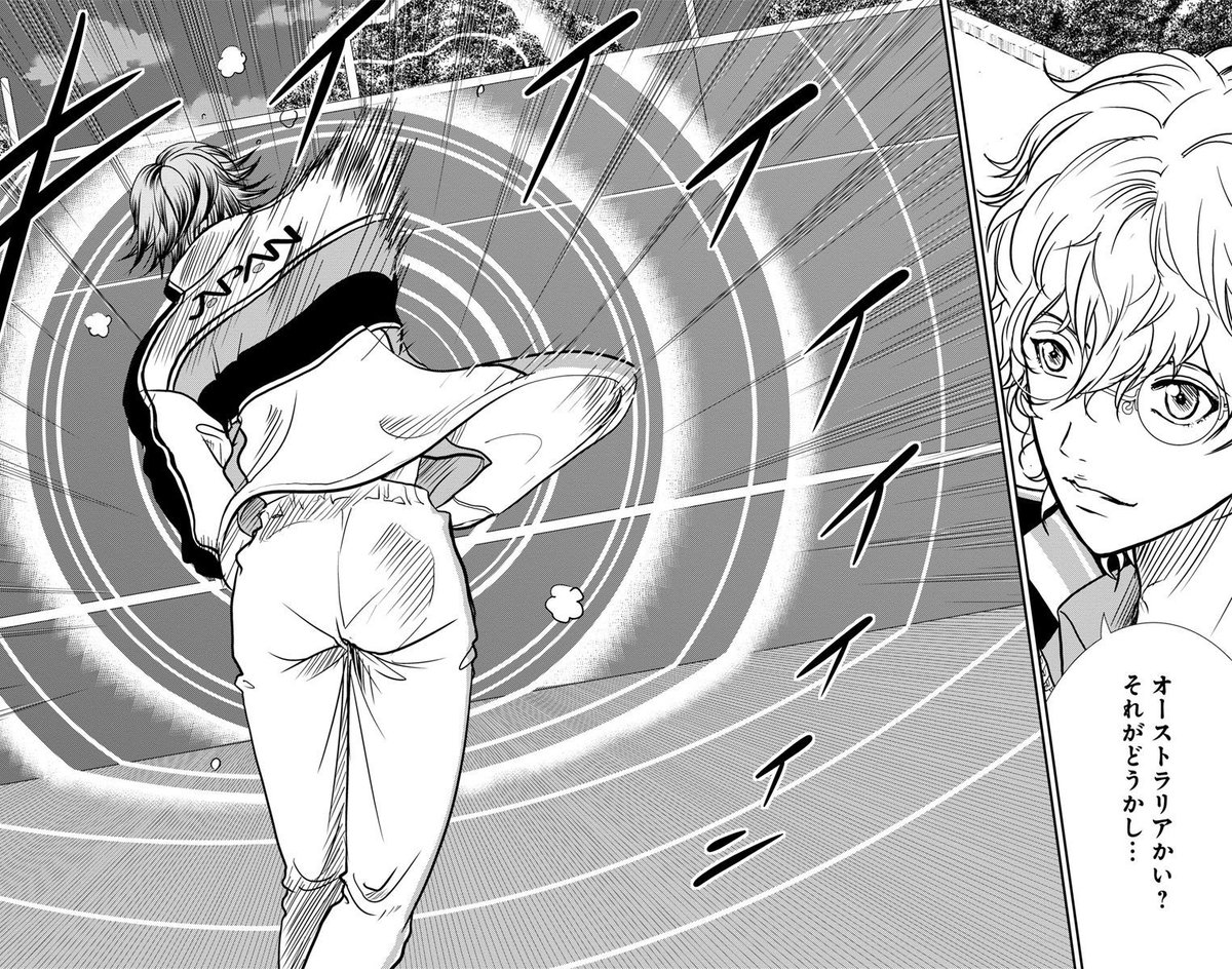 tenipuri_staff's tweet image. Golden age　174　「U-17W杯本戦前夜」

プレＷ杯でダブルスペアになった２人。
入江は、跡部の進化を目撃する！

#テニプリ名場面