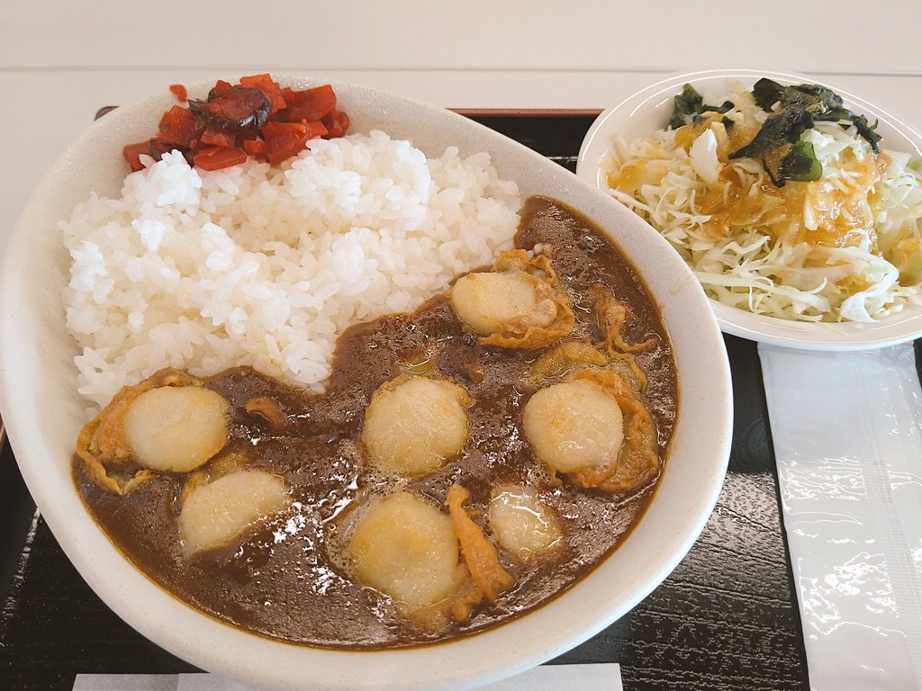 ほたての美味しい季節になりましたね
最近いただいたほたて料理
さるふつまるごと館さんのほたてフライ定食
遠別道の駅のほたてカレー
どちらもプリプリで美味しかった🙆✨
