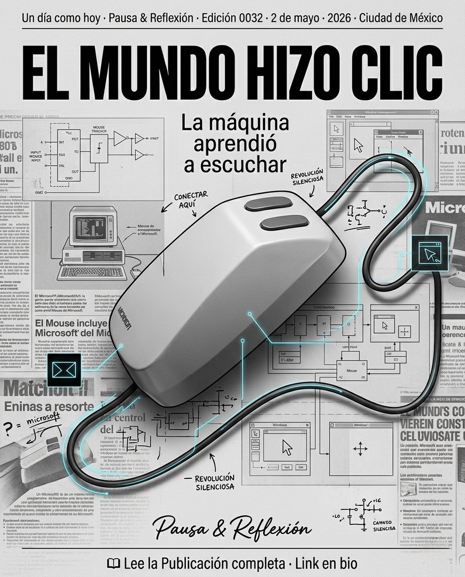 AnaGuzn's tweet image. Microsoft Mouse
El clic que nos hizo humanos. 🖱️ En 1983, un pequeño periférico jubiló a los códigos complejos y democratizó la tecnología. El origen de tu vida digital actual empezó un día como hoy. ¡Lee la Edición 0032! #Tech #Innovación #DigitalAge