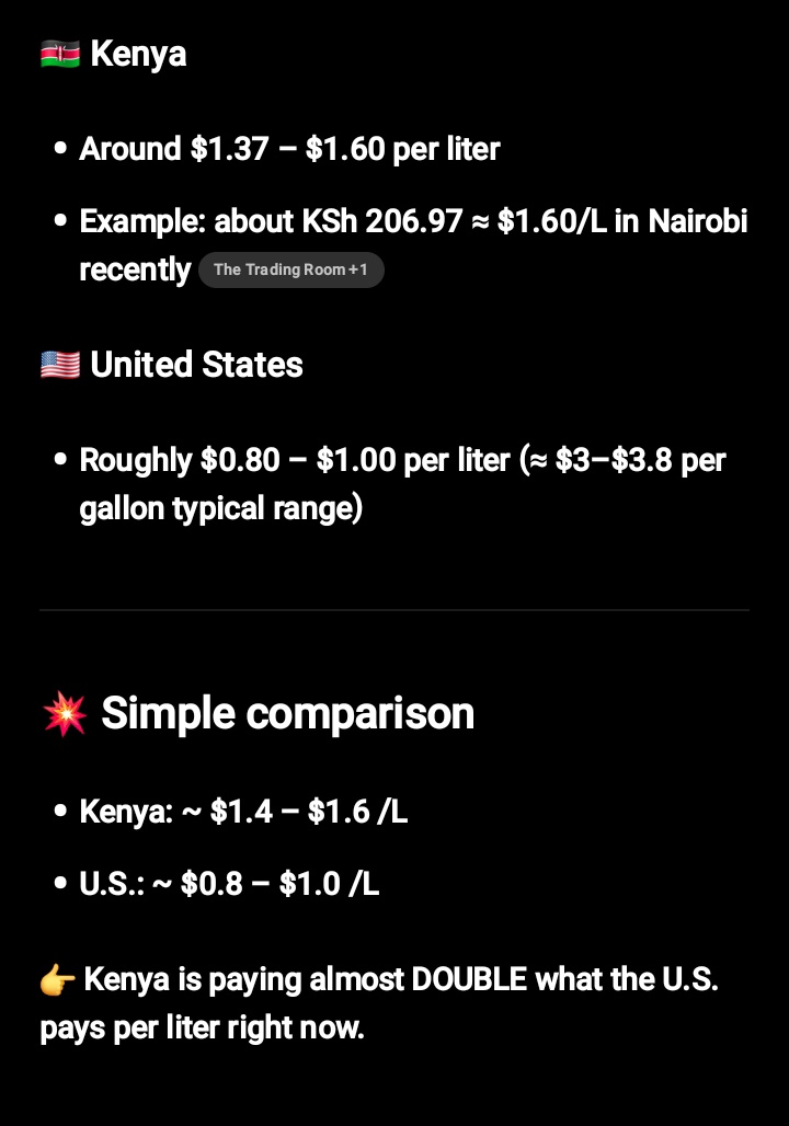 <a href="/Lightcasttvke/">Lightcast TV Kenya</a> Here's what we're paying compared to the US.....Kenya ni corruption zone
