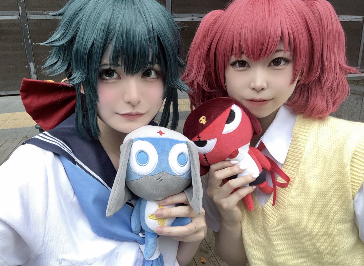 omame_1022_'s tweet photo. そくほー‼️います！🐸💙❤️
 #道頓堀コスプレ祭 https://t.co/d6j4kQMiu2