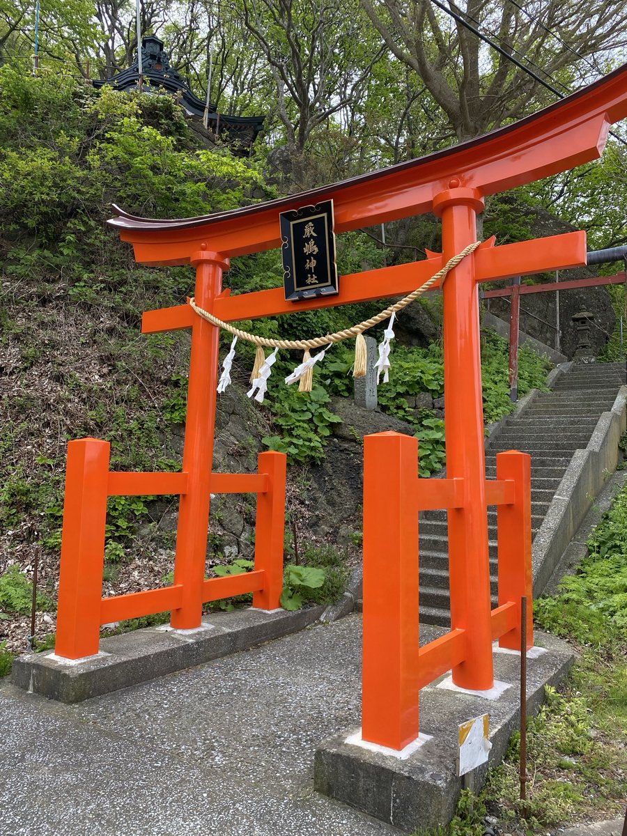 九艘泊の厳島神社で参拝。広島県人なら、当たり前でしょう！