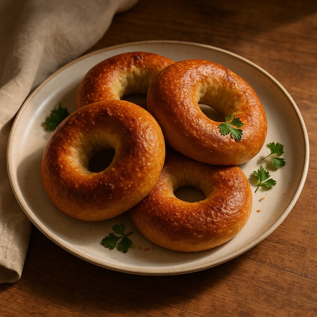 ChefSaffra's tweet image. authentic chewy bagels. don’t over-knead the dough; long fermentation builds structure for that dense, chewy bite. a little attention to timing goes a long way. saffra has it. #cooking #Comfortfood