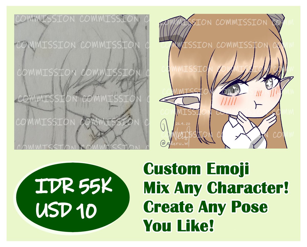 ederu_w's tweet photo. Custom Emoji
You can request for the style!
Use it for chat sticker or server emote! https://t.co/qRDVr1fIJd