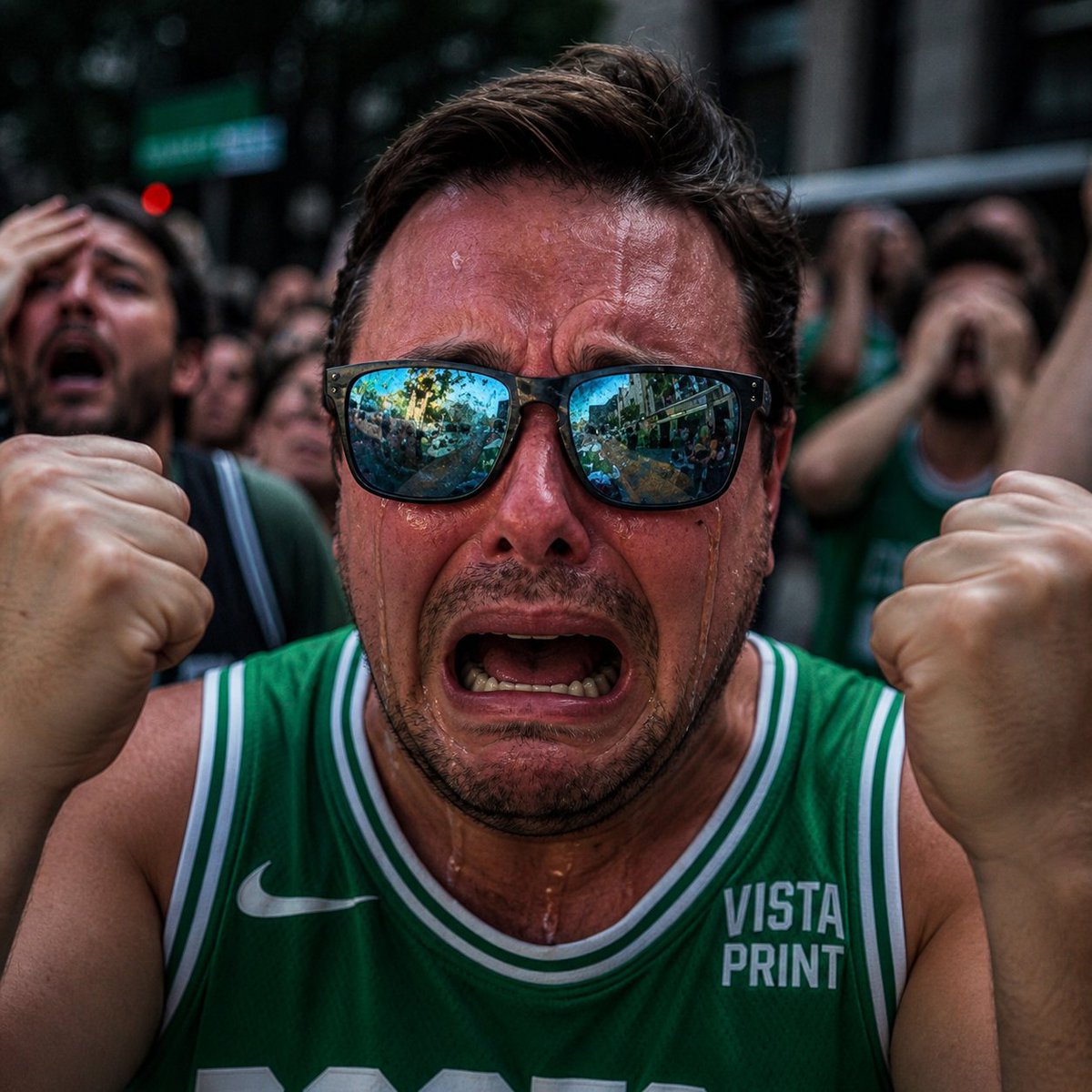 Los del Racing llorando