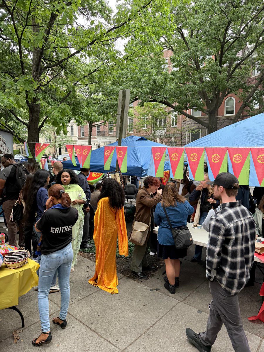 EmbassyEritrea's tweet image. Today, our Embassy proudly participated in the highly successful Passport DC event from 9am to 4pm, welcoming nearly 2,500 visitors to experience the rich #culture and #heritage of #Eritrea. Guests enjoyed authentic Eritrean cuisine, a traditional coffee ceremony, historical