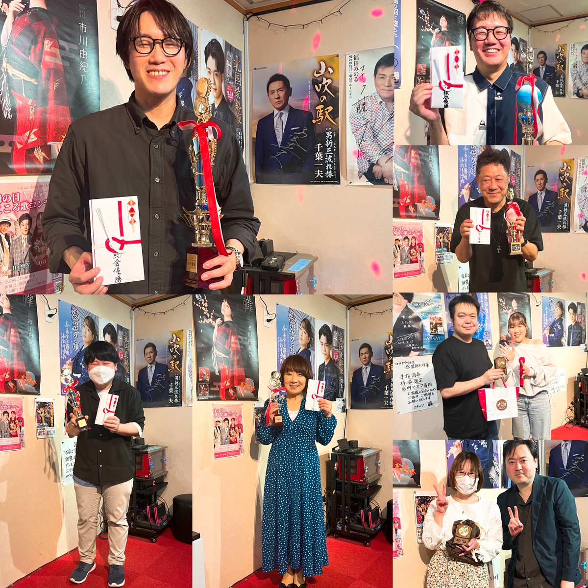 Uta_maria1225's tweet photo. 【第一回 THE 200 VOCAL BATTLE】
無事終了致しました！
皆様のおかげで、スケジュール通り
とてもスムーズに進められました🕐

✨【結果】✨

【総合優勝】　　　　　【Ai採点優勝💯】
🏆のぼ🏆                 🏆ウェーヴィー🏆
【第二位】　　　　　　【歌唱力優勝🎤】
🥈はる🥈                     🏆ゴッチ🏆
【第三位】                         【正木裕人賞】
🥉かーこ🥉                         希愛
　　　　　　　　　　　【相磯菜々賞】
【決勝進出者5名🏅】　　　グッチ
のぼ
はる
かーこ
ウェーヴィー　
仮姿好悦

となります！
受賞された皆様おめでとうございました🎊
今回逃してしまった方も、賞とられた方も次回、また上を目指してご参加してくださるととても嬉しいです🙇🏻‍♀️  
皆様の素敵な歌声大変耳福でした…🍀

相磯菜々ちゃん、素敵なステージありがとうございました✨🩵💛
正木さん、長時間でしたがご審査大変お疲れ様でした！とても感謝です🥲🍀

お二人、またぜひお呼びしたい🫶🏻

きらりさん、打ち合げまで藤お借りさせて頂き、ありがとうございました！

のぼくん第一回チャンピオン
おめでとうございました🏆✨
打ち上げ時採点も負けた🤣←
教えてください…🙏🏻😂

運営もバタバタしてしまいお騒がせしましたが、とても楽しかったです♪
ゲスト審査員の方、参加者の皆様
本当にありがとうございました！
第二回もぜひよろしくお願いします🙇🏻‍♀️🩷
