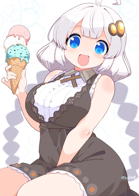 暑くなってきたのでノースリーブアイスアカリチャン…… #紲星あかり