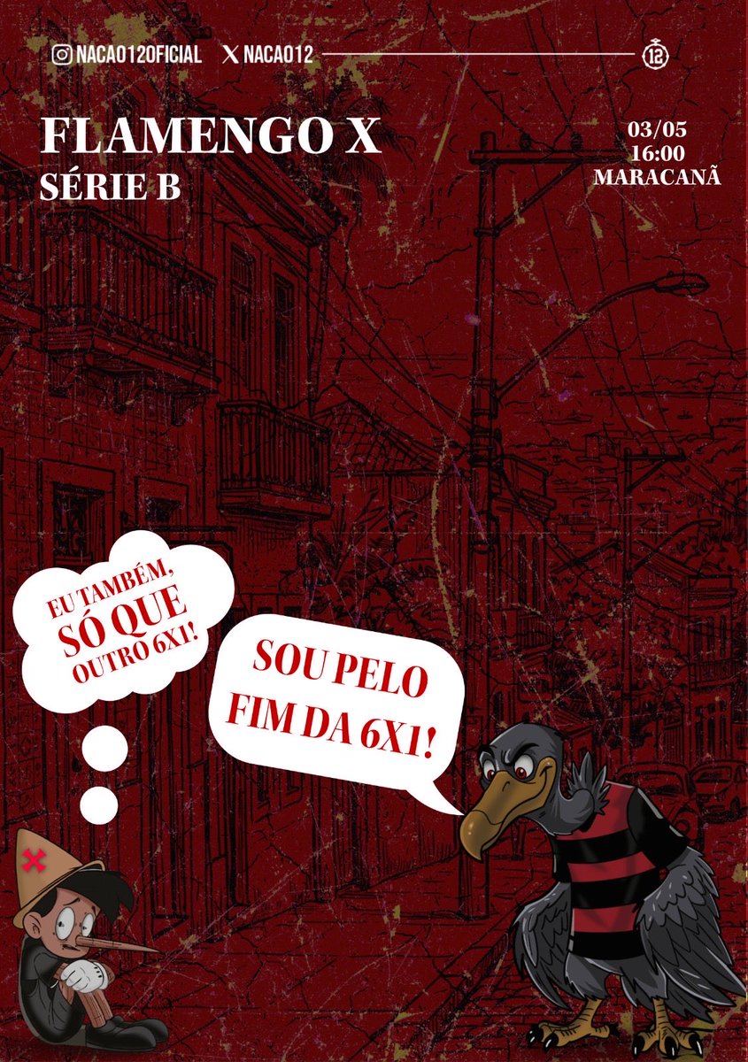 DIA DE MENGO! 🚩🏴

Hoje, o FLAMENGO enfrenta o TETRA REBAIXADO pela décima quarta rodada do Campeonato Brasileiro.

Vamos em busca de mais uma vitória contra eles e que venha mais um abandono. 

#Nação12
#NadaNosPara
#Flamengo

☝🏽✌🏽🚩🏴