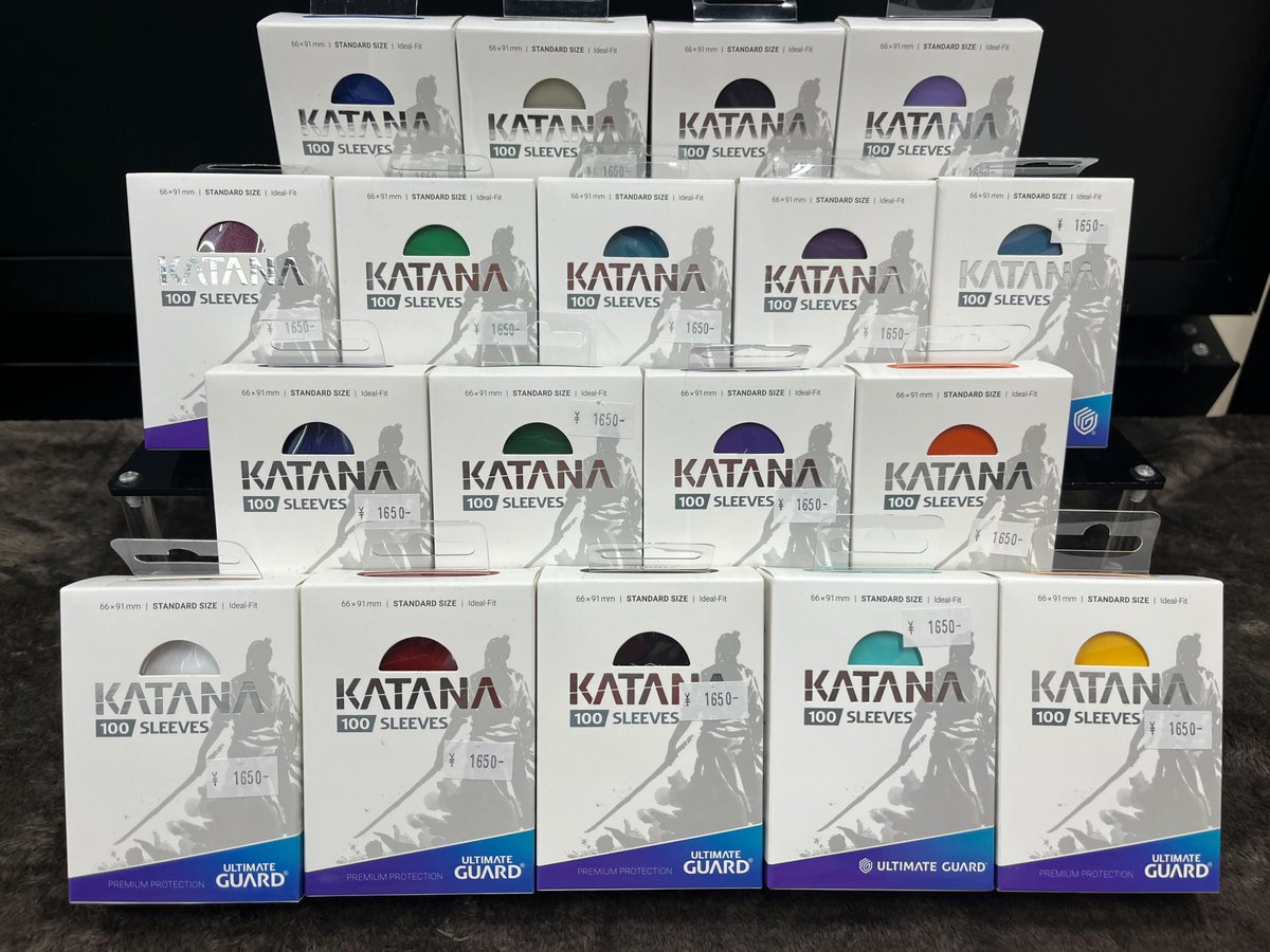 🗡️🗡️【販売情報】🗡️🗡️ KATANAスリーブ各色そろってます