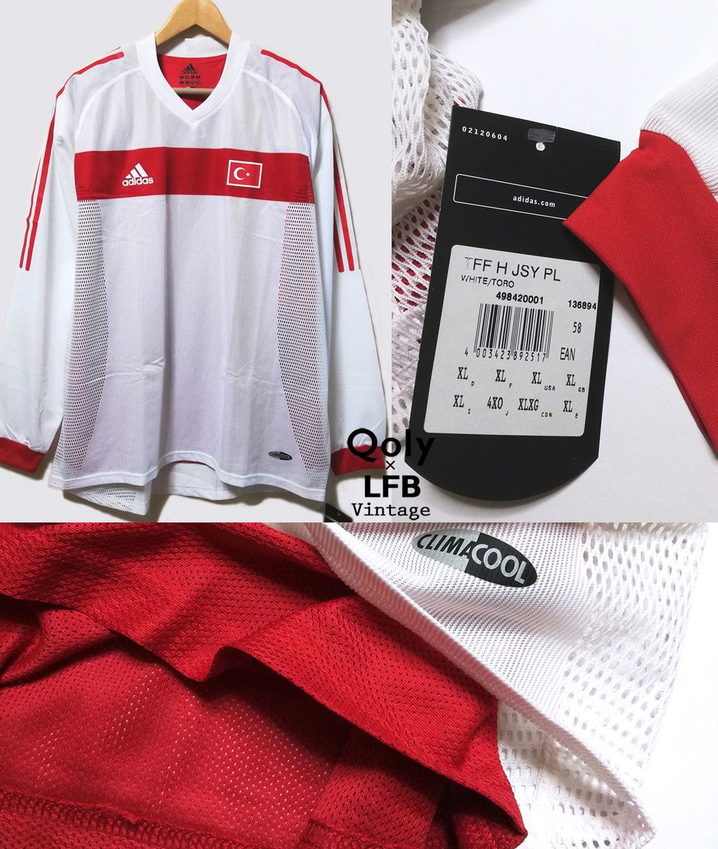 新品】 🇹🇷トルコ代表 2002 adidas 選手用 アウェイ(ホーム)長袖