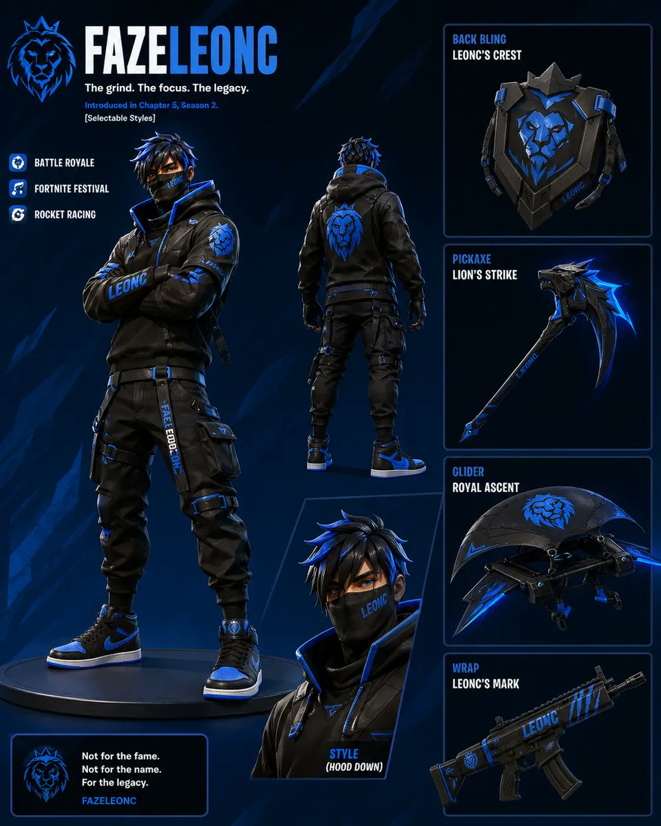 Fazeleonc's tweet image. Only if me and my team could have our own fortnite skin we would love it fortnite make this happen #fortnite @Fortnite #squad