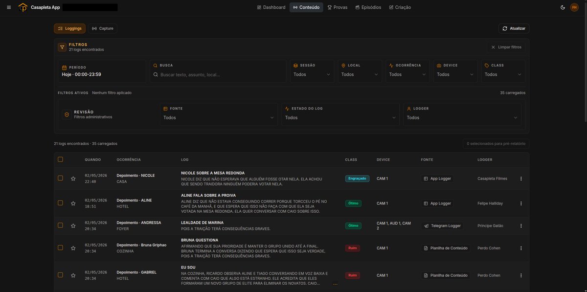 FelipeHalliday's tweet photo. @reach_vb I’ve been building 2 real production app entirely with ChatGPT(plus) + Codex (I'm not a dev).
VEP: content + logging platform for reality TV, unified logging (app + Telegram + Sheets - one ledger) and a Smart Rundown. Codex didn’t just help me build this, it’s how this was built. https://t.co/O8wlgqDFIa