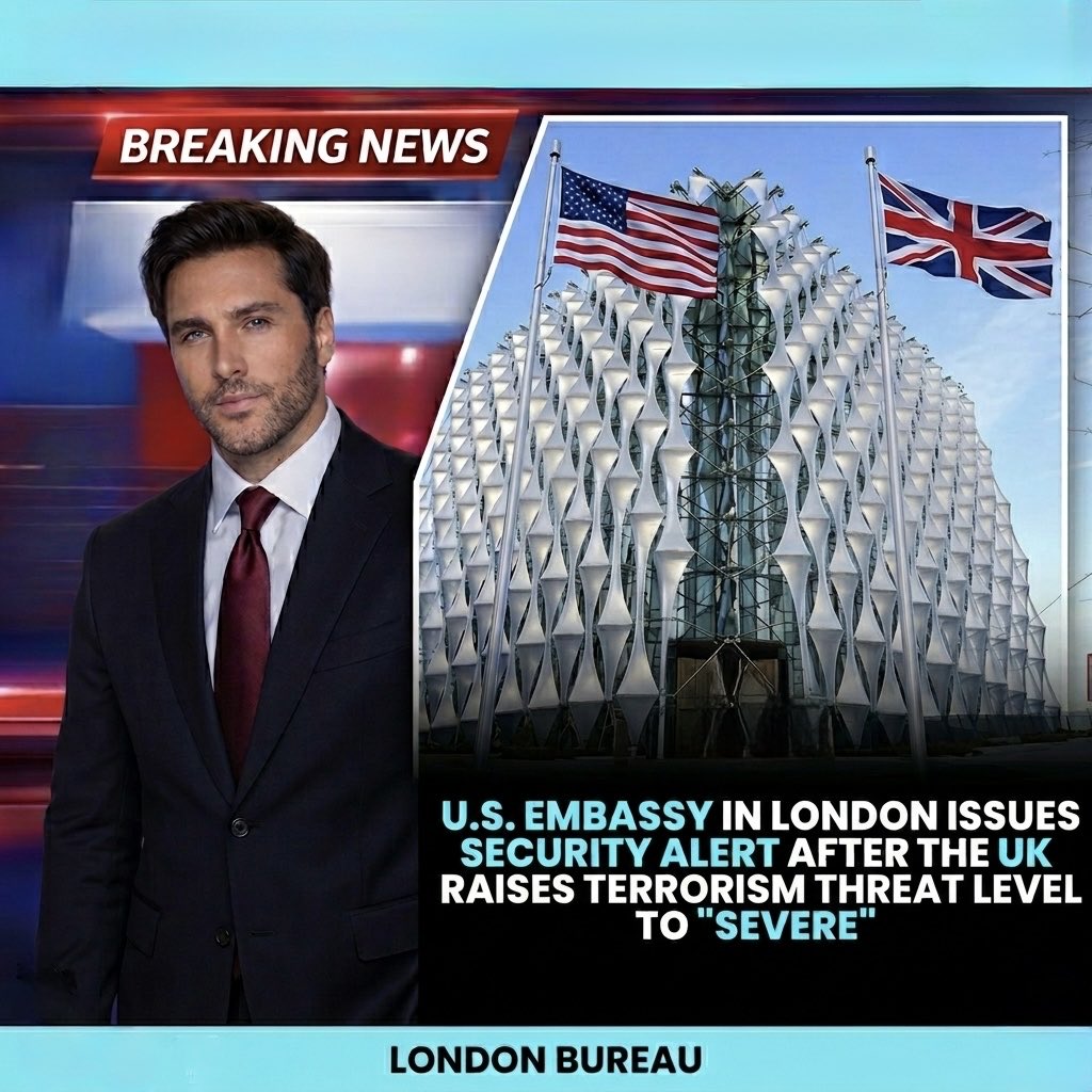 GeorgeStephan2's tweet image. 🚨 BREAKING: UK Threat Level "SEVERE" 🚨
The U.S. Embassy in London has issued a security alert following the UK's decision to raise the terrorism threat level to Severe, meaning an attack is "highly likely."
#BreakingNews #London #TravelAlert #UK #SafetyFirst