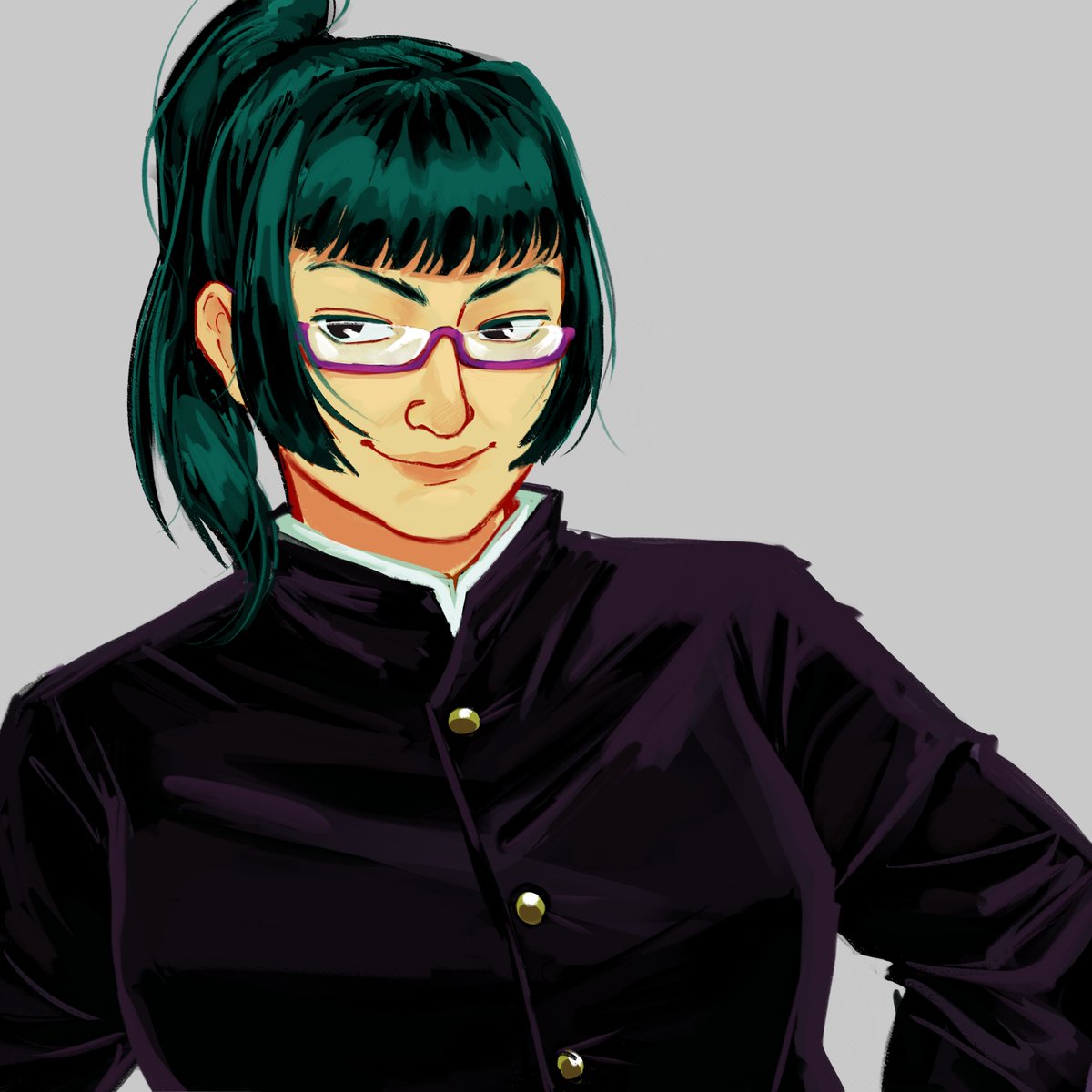 bug__fail's tweet photo. still figuring out how i wanna draw them all 
heres maki say hi maki #jjk https://t.co/gGC01gHLD0