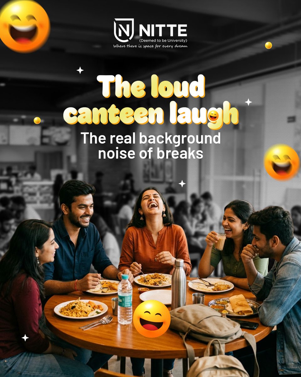 aboutnitte's tweet image. Every group has that mix:
one loud, one silent, and the worst-timing-ever laugh.

Somehow, one starts and the whole gang loses it.

Tag your people and call out their laugh type.

#CampusLife #StudentLife #CollegeDays #FriendshipGoals #GroupDynamics #LaughOutLoud