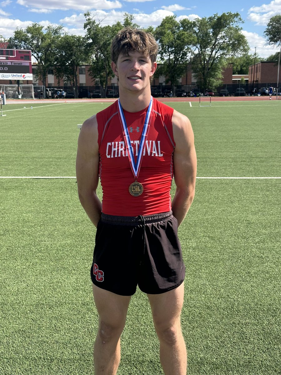 CoachTMcLean's tweet photo. FOURTH TICKET PUNCHED!

Colt Floyd earns the Wild Card ticket to state in the 110m hurdles with a time of 15.14!

Congrats, Colt!

#TCW #TheCougarWay https://t.co/vl6SakIlni