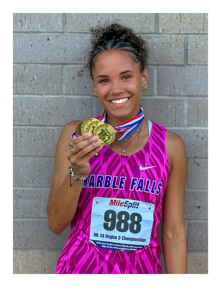 MFHS_Track's tweet photo. 4A Region III Track &amp; Field Championships Update:

Maddie makes it 4️⃣ events to STATE! 🔥
200m — 24.38 (3rd)

Earns the wildcard. Let’s go! 🏆 https://t.co/QS6CPTIHsd