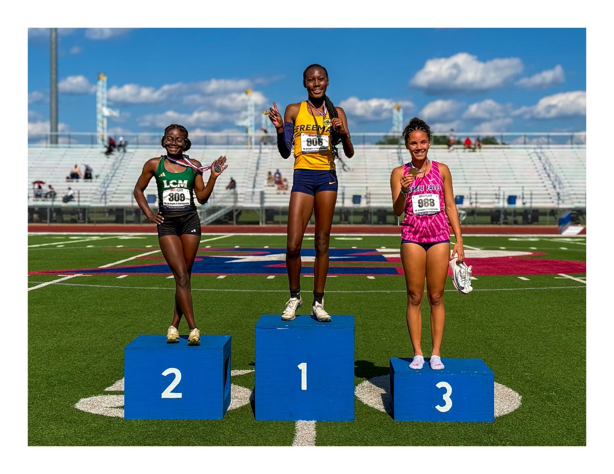 MFHS_Track's tweet photo. 4A Region III Track &amp; Field Championships Update:

Maddie makes it 4️⃣ events to STATE! 🔥
200m — 24.38 (3rd)

Earns the wildcard. Let’s go! 🏆 https://t.co/QS6CPTIHsd