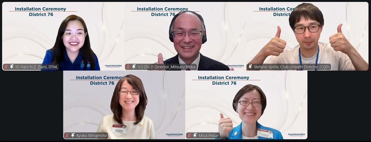 tmdistrict76's tweet image. Congratulations to the newly elected Trio for the upcoming program year.

Great to welcome International Director Hani Nur Zaihanirah to District 76—thank you for your support.

#Toastmasters #District76 #Leadership #PublicSpeaking #Japan