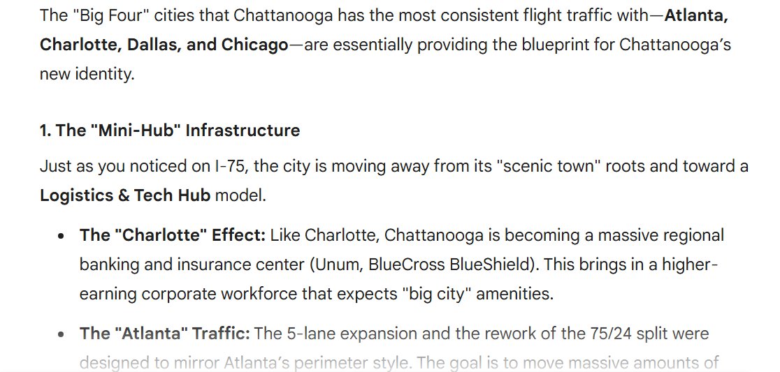 RealChattSpace's tweet image. Chattanooga is adopting the personality of the Major Hubs its consistently flying to like: Charlotte, Chicago, Dallas and Atlanta... The Scenic City personality is slowly fading away from the city! #chattanooga #tennessee #people #families #vacations #travelers