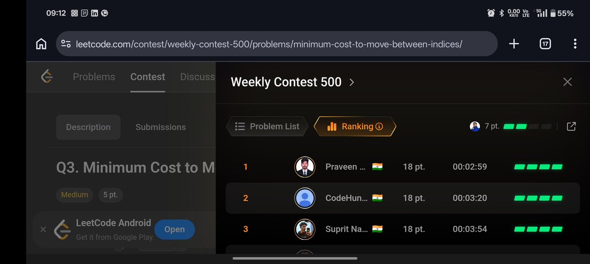 cruelyf's tweet image. how the hell did they complete under 3 mins. is this what I should aim for? 

#leetcode #contest
