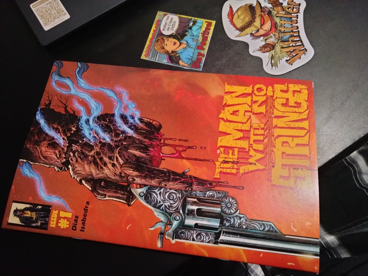CRANBERRYLANGRS's tweet photo. THANK YOU, Zaid Comics @ZaidComics and to everyone who contributed for this SWEET The Man With No Strings (awesome art/cover), ZAIDS sticker, and Whittler magnet!!
I've definitely contracted a raging case of the ZAIDS. 🧬 📚 

GREAT WORK, FELLAS!!

@Zaidninja 
@FillPops https://t.co/7vKNA53F1C