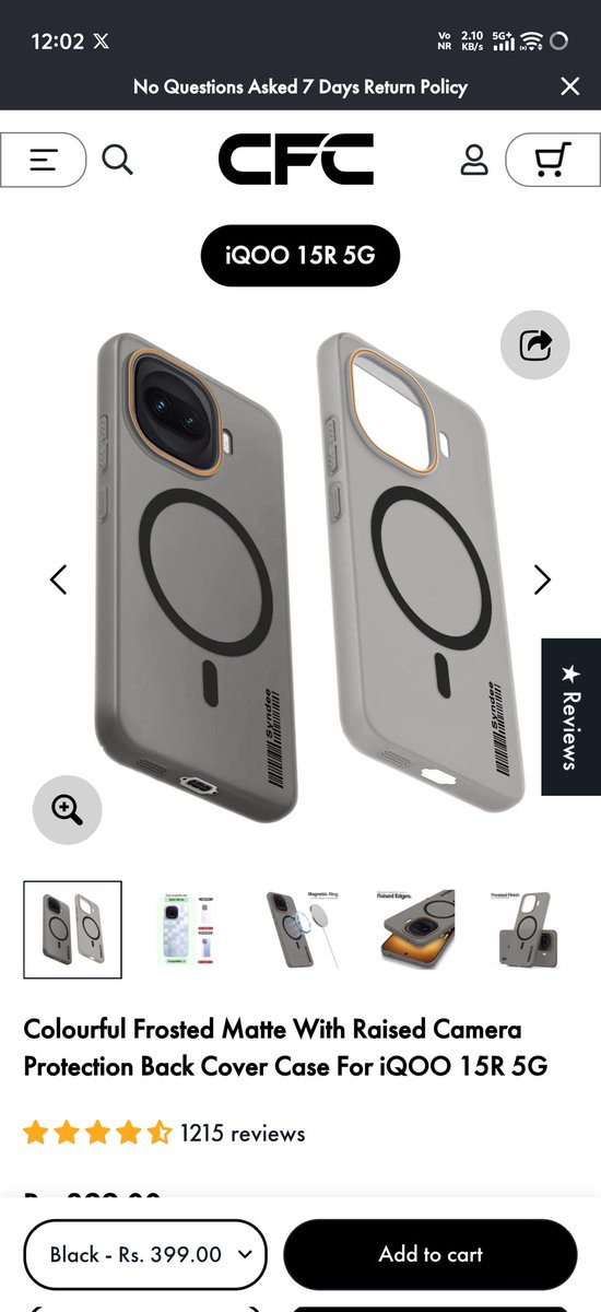 Hey, <a href="/CFC_CFORCOVER/">C For Cover</a> this cover looks cool, can you give me this free for my iQOO 15R.

DM is open for you.
