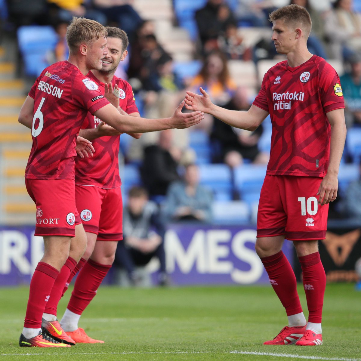 devilishdoodahs's tweet photo. 🔱 OTD 2025, Max Anderson scores the 600,000th Football League goal since its inception in 1888 to beat fellow relegated side Shrewsbury on the final day of the season. 

Shrewsbury Town 1-2 Crawley Town

#EFLLeagueOne https://t.co/4FLOGBrOGp