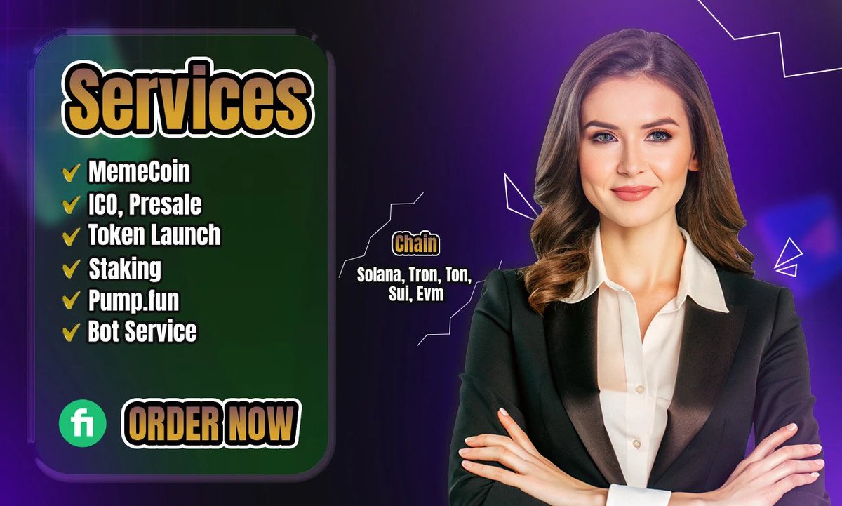 ruposhamin's tweet image. Create meme coin token presale pumpfun on solana sui tron ton xrp By Blockchain Developer! Get Meme Token deployment+DEX added+Presale page, ICO, Bot, Airdrop supported!
Place order: go.fiverr.com/visit/?bta=148…

#memecoin #ico #presale #Crypto #launchpad #blockchain #solana #SUI #Bot