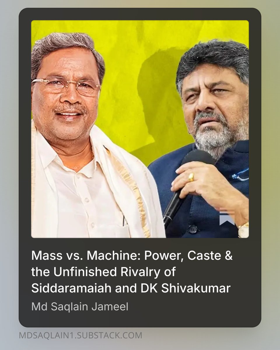 MSJNH1's tweet photo. Read my latest write up!

https://t.co/0uCJOSXvjA

#siddaramaiah #DKS #congress https://t.co/H1kSnECEtb
