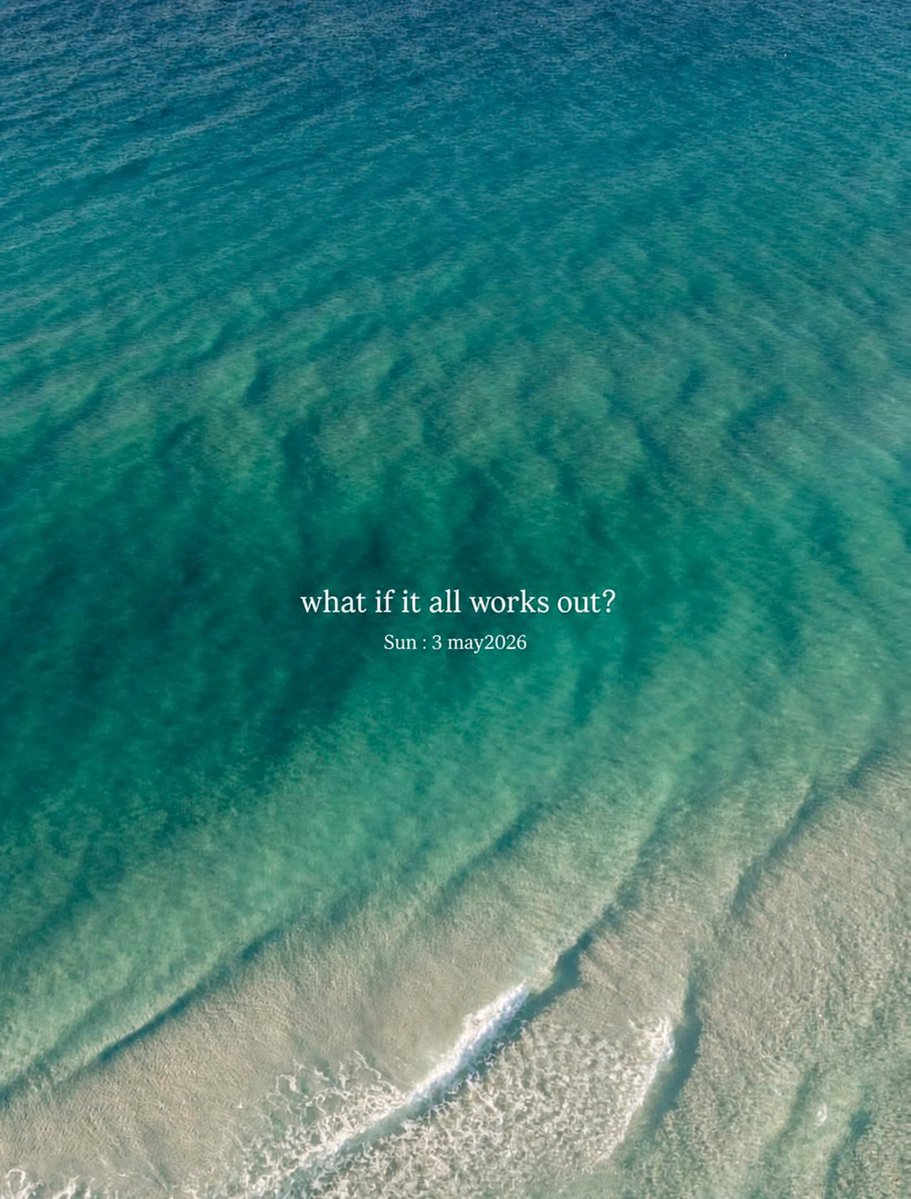 what if it all works out?🩷
