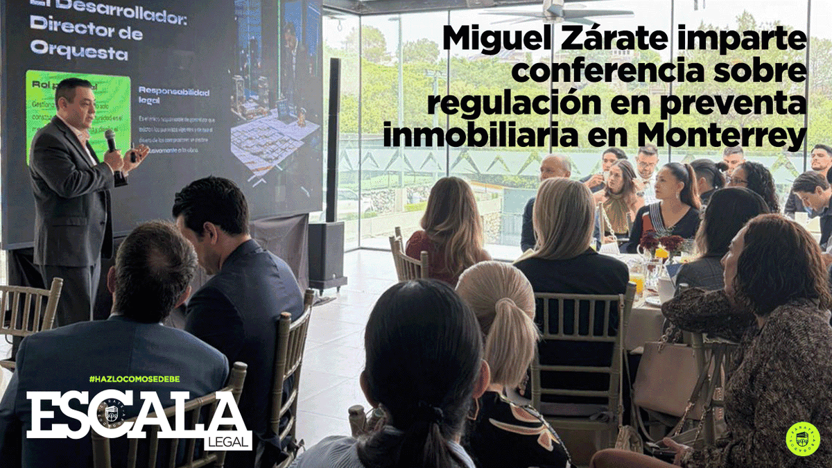 Escala_Legal's tweet photo. Noticias | El abogado Miguel Zárate @mzarateabogado, director de @zarateabogados, dictó la conferencia “Actos y regulación en el desarrollo inmobiliario”, con énfasis en procesos de preventa, invitado por la desarrolladora Depsa Proyectos.
Más  detalles
https://t.co/Baegccm1ib https://t.co/nMhmlTWPS1