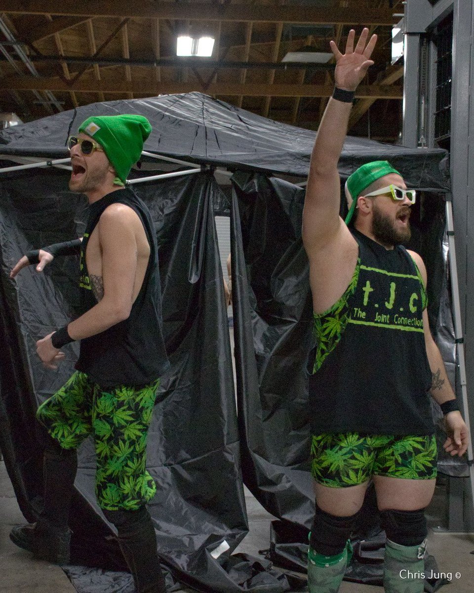 Rudo_Rampage's tweet image. Cam Pain &amp;amp; Bravo Sanchez,  aka The Joint Connection,  are here to smoke the competition at the World's Worst Wrestling Show.  
#wwwswwf #wrestling  @darksheikftf