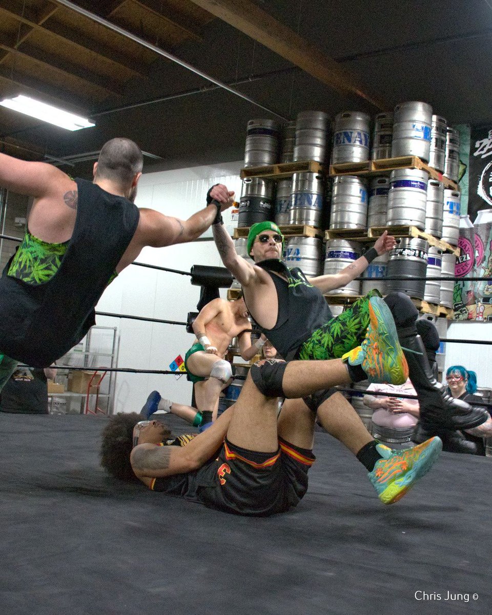 Rudo_Rampage's tweet image. Cam Pain &amp;amp; Bravo Sanchez,  aka The Joint Connection,  are here to smoke the competition at the World's Worst Wrestling Show.  
#wwwswwf #wrestling  @darksheikftf