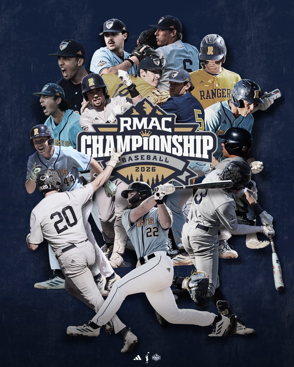 RegisUBaseball's tweet photo. 𝐖𝐞𝐫𝐞 𝐈𝐧!

With the win today, the #ShovelBoys clinch the final spot in the RMAC tournament on the final day of the regular season!

#ShovelBoys #RangerUp https://t.co/l8QFqmLzpn