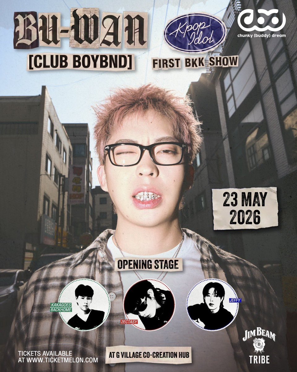 RainbowNewsent's tweet image. BU-WAN (CLUB BOYBND) First Bangkok Show by chunky buddy Dream ขอเสนอคอนเสิร์ตเต็มรูปแบบครั้งแรกในประเทศไทย

#CLUBBOYBND 
#BUWANCLUBBOYBNDFirstbkkshow 
#krnb

BU-WAN (CLUB BOYBND) ศิลปิน K-RnB สัญชาติเกาหลีใต้จากลอสแอนเจลิส ผลงานเพลงมียอดสตรีมถึง 17 ล้านครั้ง